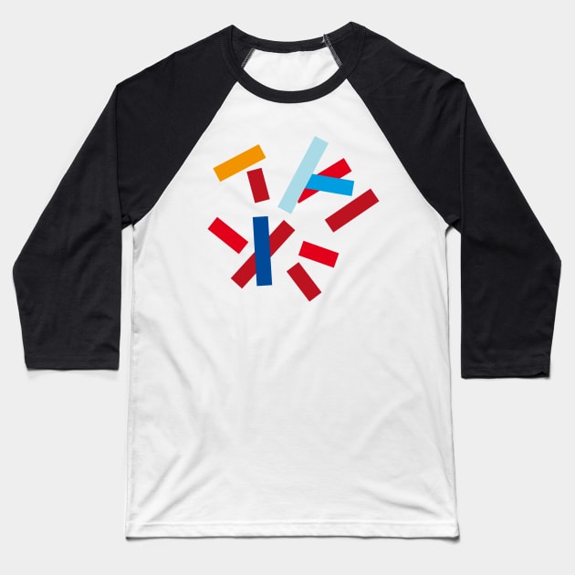 abstract - colors Baseball T-Shirt by Nikokosmos